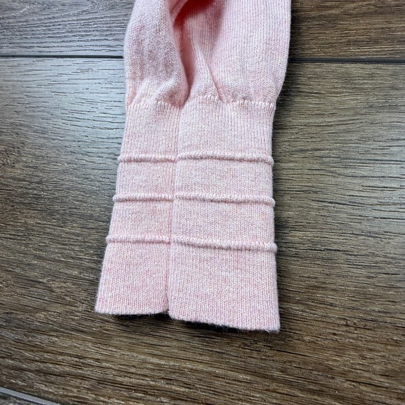 Lululemon Crossover Ribbed Waist Sweater, Heather Dew Pink Sz 6 Fall, Cashmere - Picture 5 of 13